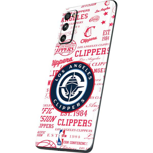 NBA Los Angeles Clippers Blast Logos Galaxy S20 Fan Edition Skin